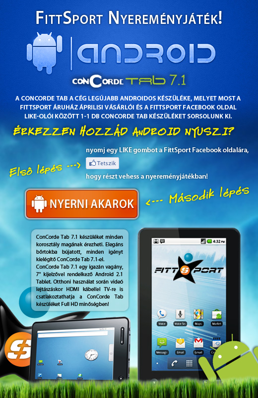 ConCorde Tab Nyereményjáték ConCorde Tab Nyereményjáték