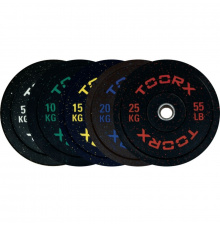 Toorx 50 mm  gumírozott tárcsa 5 kg Bumper Plate